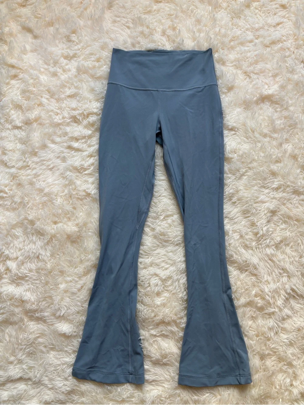 Lululemon Flare Leggings Slate Blue Size 6 High Rise Womens